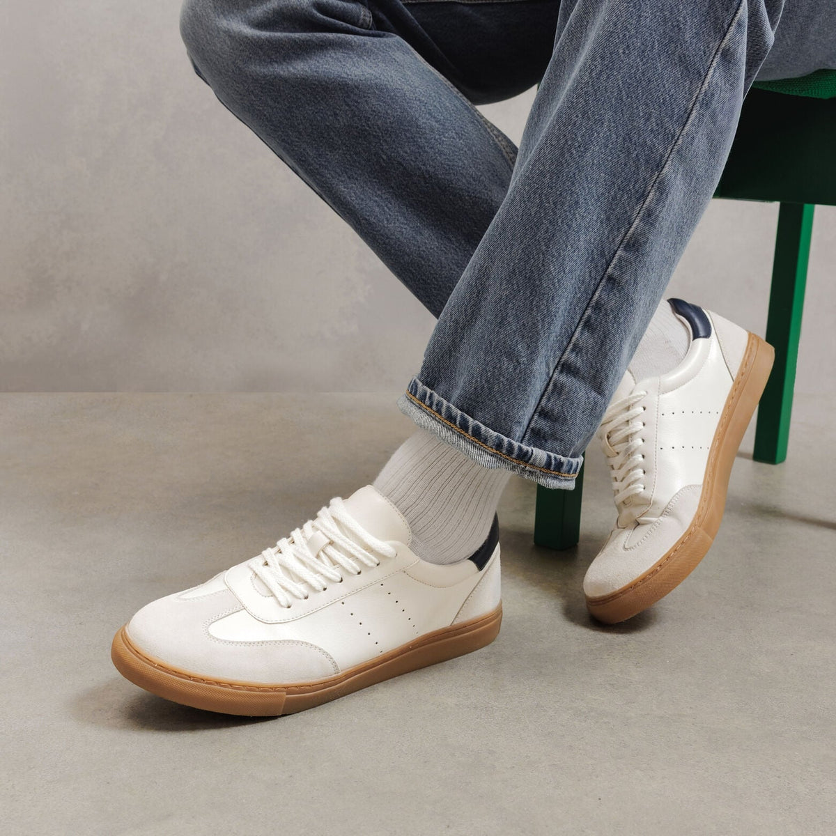 Baskets 100% cuir - 1
