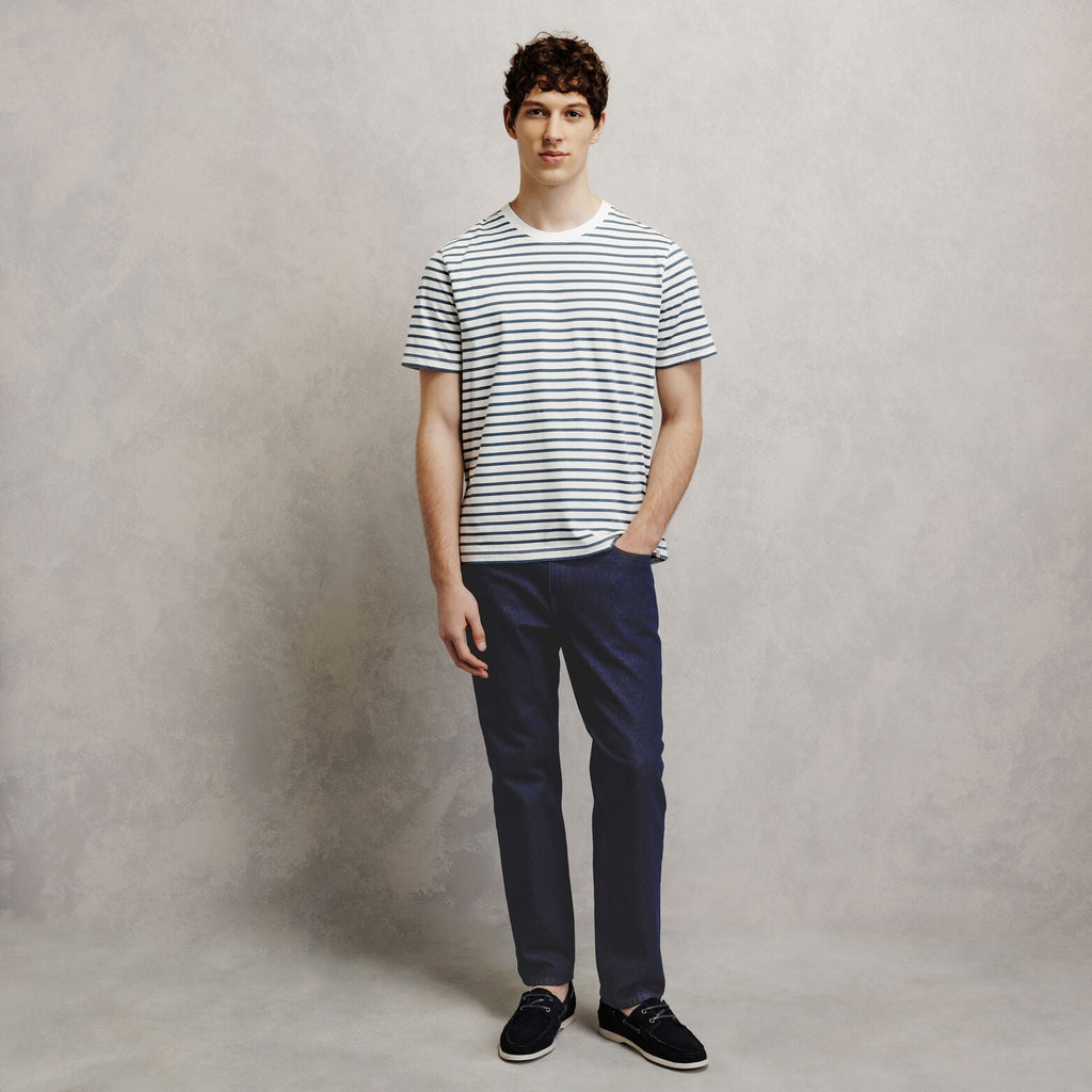 Jean tapered rigide brut Made In France - 2
