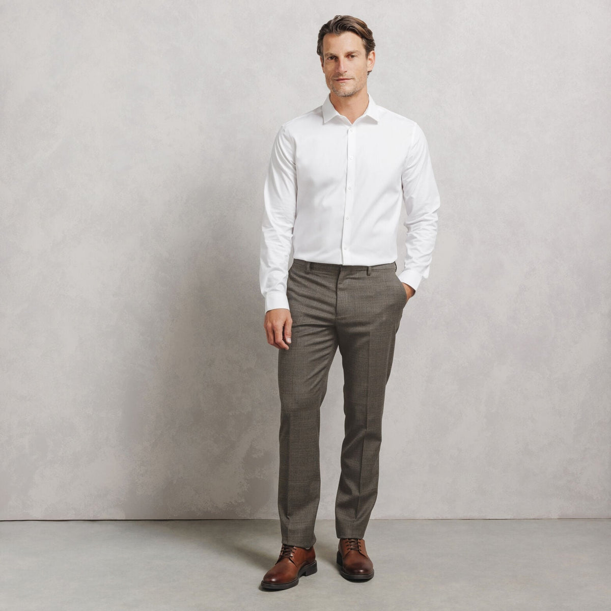 Pantalon de costume confort laine majoritaire - 2