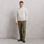 Pantalon tapered taille élastiquée en velours - 2