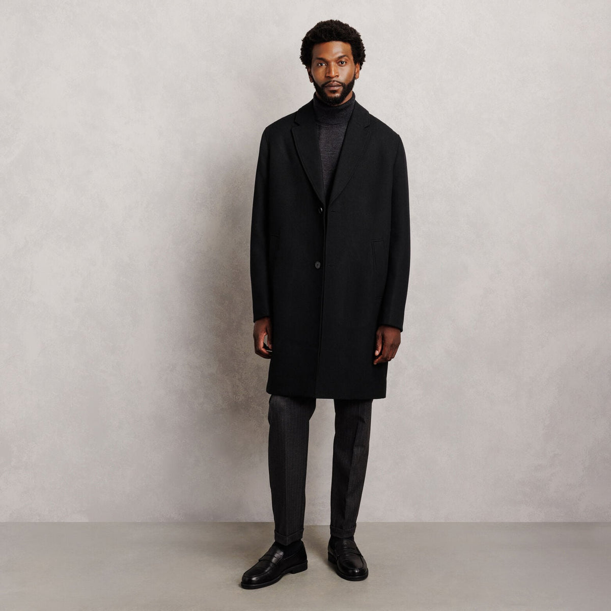 Manteau contenant de la laine col tailleur - 2