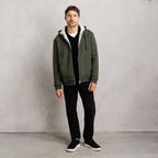Sweat à capuche zippé doublé sherpa - 2