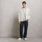Sweat à capuche zippé molleton uni - 2