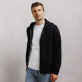 Sweat à capuche zippé molleton uni - 1