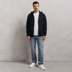 Sweat à capuche zippé molleton uni - 2
