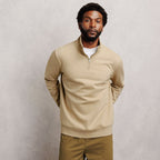 Sweat col montant zippé molleton uni - 1
