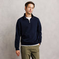 Sweat col montant zippé molleton uni - 1