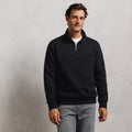 Sweat col montant zippé molleton uni - 1