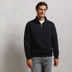 Sweat col montant zippé molleton uni - 1