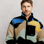 Sweat zippé sherpa imprimé - 1