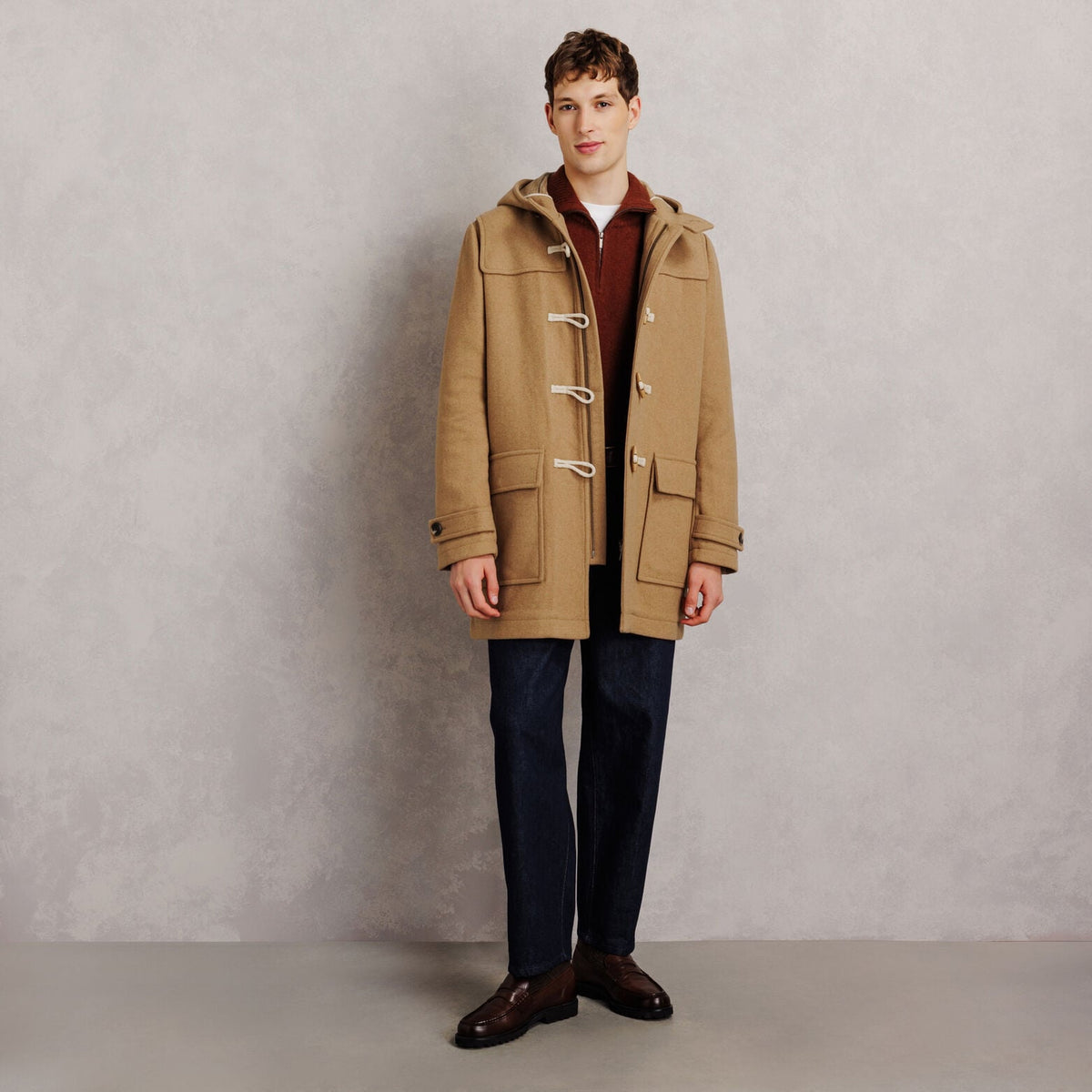 Manteau style duffle-coat avec capuche - 2