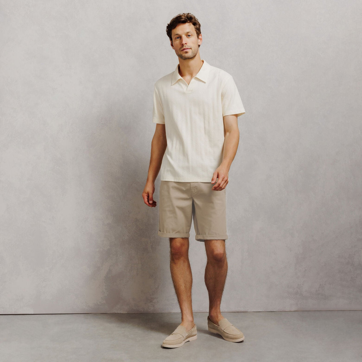 Bermuda chino slim à ceinture uni - 2