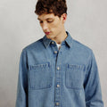 Surchemise en jean unie - 1