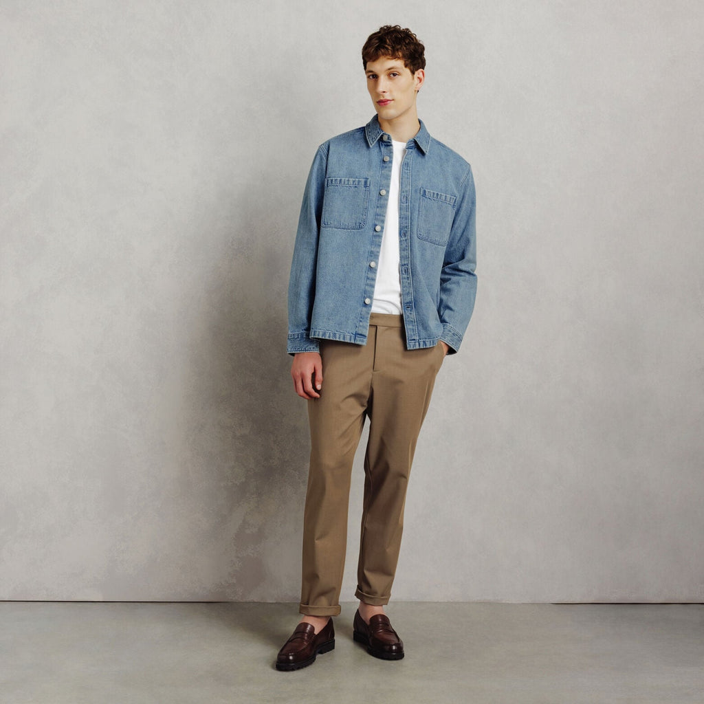 Surchemise en jean unie - 2