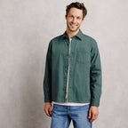 Surchemise regular col français 100% coton - 1