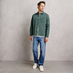 Surchemise regular col français 100% coton - 2
