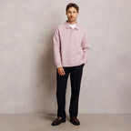 Polo en molleton boutonné uni - 2