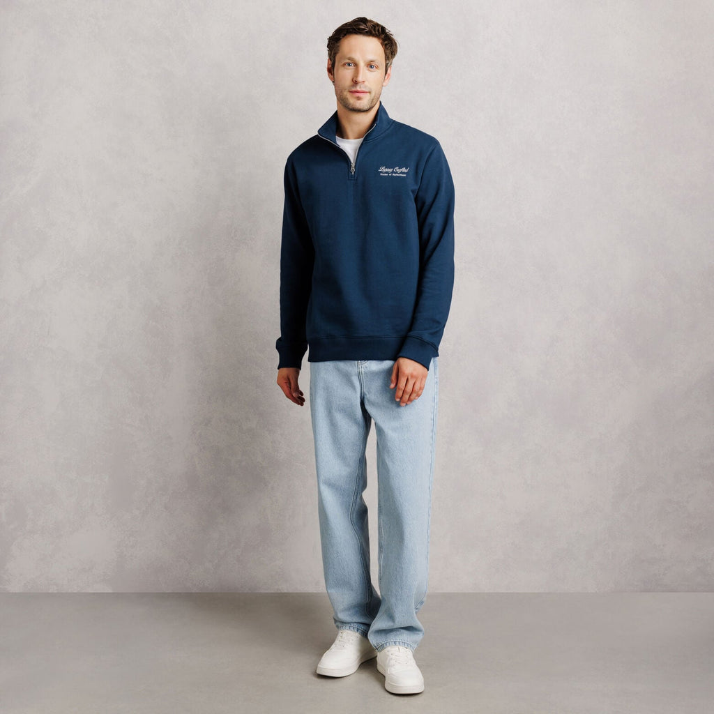 Sweat col montant zippé brodé  Legacy crafted  - 2