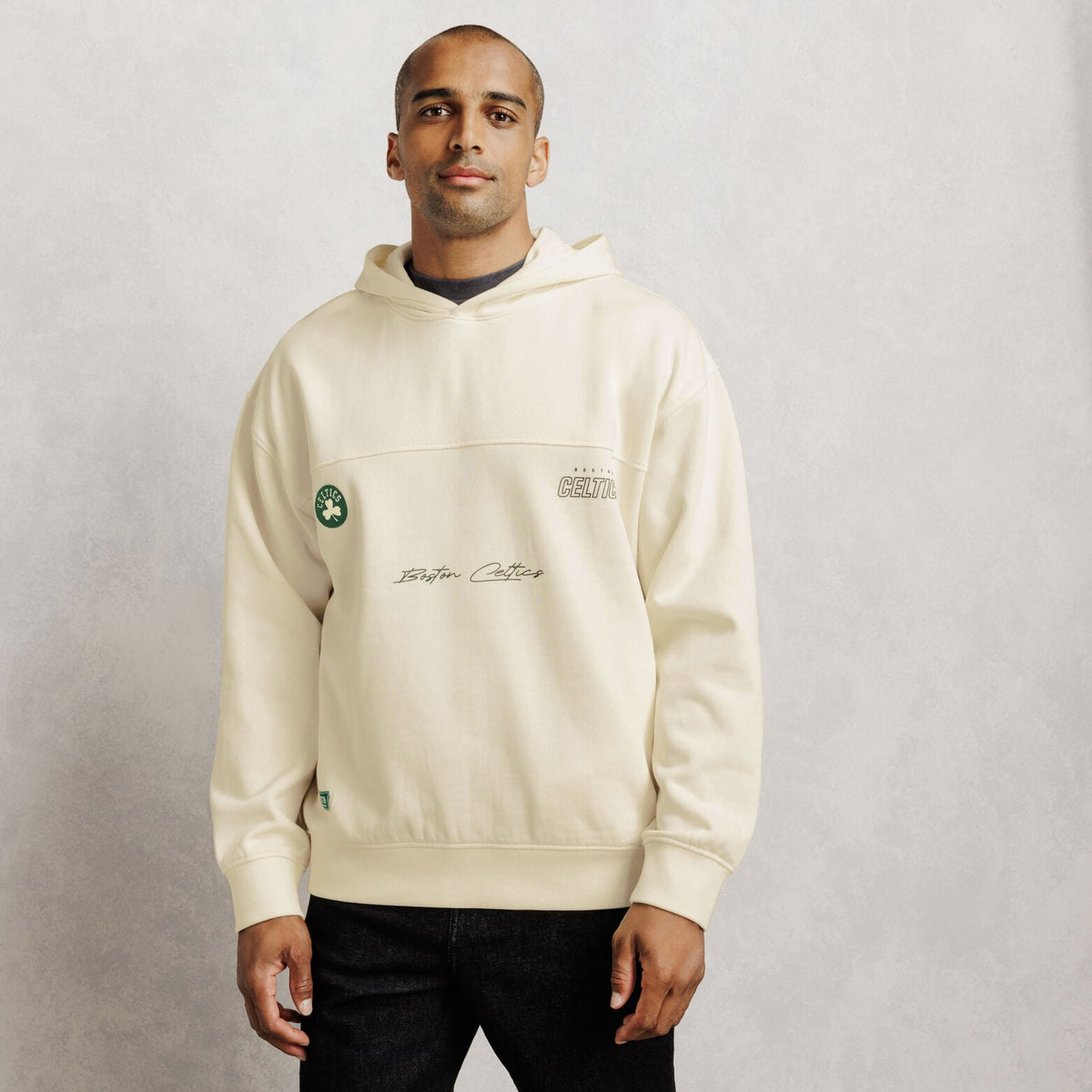 Sweat à capuche brodé Boston Celtics licence NBA - 1